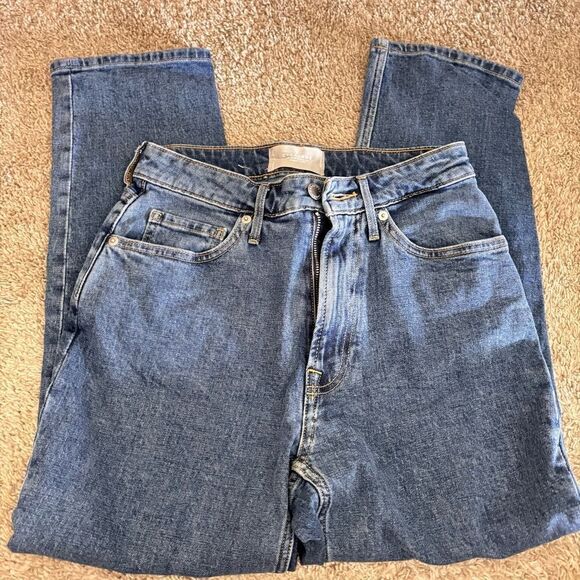 EVERLANE The Curvy Cheeky Jean Crop Denim Size 26 - Picture 3 of 8